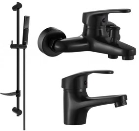 Mexen Erica DF72 zestaw wannowy, czarny - 746403DF72-70