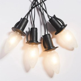 Łańcuch świetlny Szyszka, 20 żarówek LED Filament,czarny kabel, podstawowy