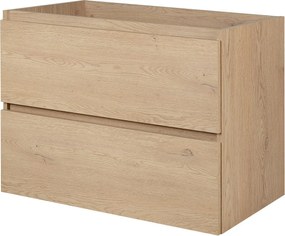 Meble łazienkowe 80 cm, Kolor: Jasny Dąb, 80 x 60,7 x 46 cm