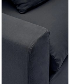 Antracytowy pokrowiec na sofę 240 cm Nora – Kave Home