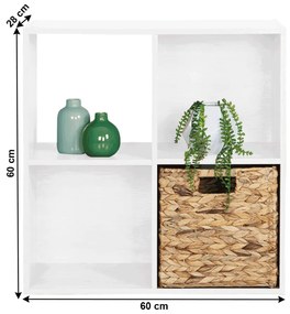 Półka Preto, biały, 60 x 28 x 60  cm