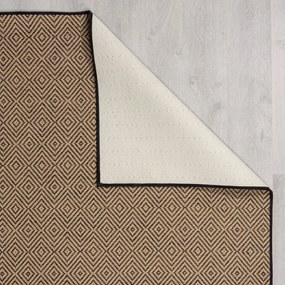 Czarno-naturalny dywan z juty 120x170 cm Diamond – Flair Rugs