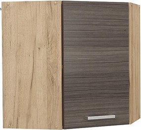 Szafka wisząca narożna szlachetna szarość 57x34.1x60 r-line