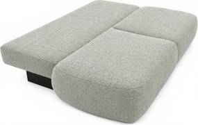 Sofa AVERIO Rozkładana Dwuosobowa Szara Boucle Japandi