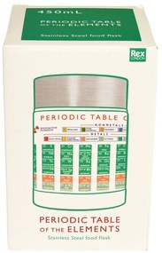 Termos na jedzenie dla dzieci w kremowo-srebrnym kolorze 450 ml Periodic Table – Rex London