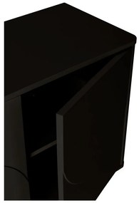 Czarna komoda 180x75x40 cm Solei – MOME