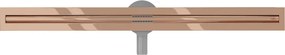 Mexen Flat 360° Slim odpływ liniowy obrotowy 80 cm, różowe złoto - 1641080