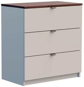 Kaszmirowa komoda z orzechowym blatem L1-K64
