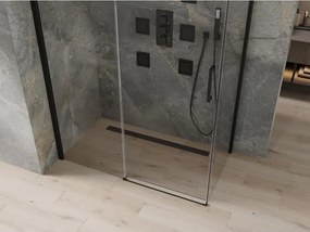 Mexen Omega kabina prysznicowa rozsuwana 130 x 70 cm, transparent, czarna - 825-130-070-70-00