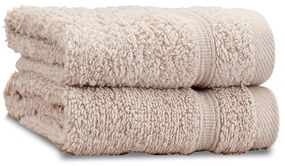 Beżowe bawełniane ręczniki zestaw 2 szt. frotte 30x30 cm Zero Twist – Catherine Lansfield