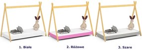 Białe łóżko dziecięce tipi - Welma 4X 80x180