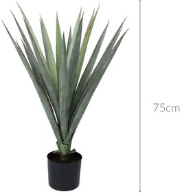 Sztuczna agawa w doniczce, 75 cm