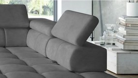 Narożnik PLAZA XL Lewostronny Elektryczna regulacja Tkanina SOLAR 96 WERSAL