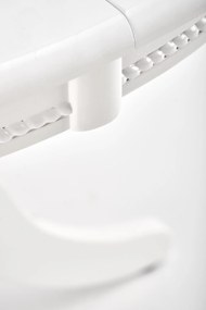 Stół do jadalni z okrągłym blatem William biały