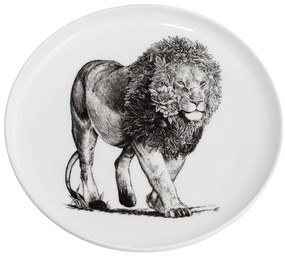 Biały porcelanowy talerz Maxwell & Williams Marini Ferlazzo Lion, ø 20 cm