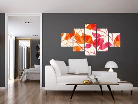 Obraz - Liście pomarańczy (125x70 cm)