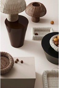 Rattanowa lampa stołowa LED w naturalnym kolorze z rattanowym kloszem (wysokość 40 cm) Irele – Bizzotto