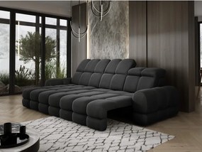 Narożnik TOLLO MINI S Lewostronny Elektryczna regulacja Solar 99 kolor Antracytowy WERSAL