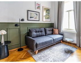 Żółta sofa rozkładana Bonami Selection Pop