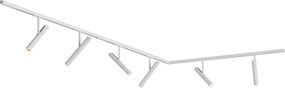 Nowoczesny system szynowy biały z 6 reflektorami białymi 1-fazowy - Slimline Avery Nowoczesny Oswietlenie wewnetrzne