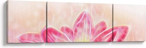 Obraz kwiatu lotosu (170x50 cm)