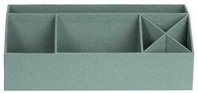 Zielony kartonowy organizer na artykuły papiernicze Elisa Canvas Paper Laminate – Bigso