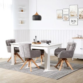 Zestaw krzeseł jadalnianych 58,5x84x60 cm Szare krzesła Eames