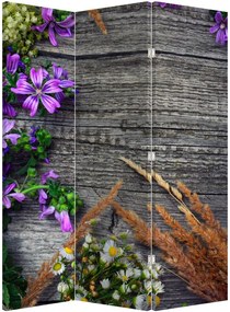 Parawan - Kwiaty polne (126x170 cm)