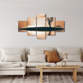 Obraz drzewa na wyspie (125x70 cm)