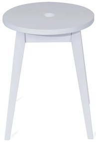 Biały stołek z drewna kauczukowego Club – Bonami Selection