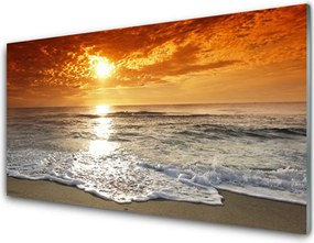 Panel Szklany do Kuchni Zachód Słońca nad Horyzontem