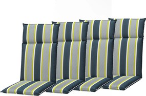 Doppler SPIRIT 2091 - set 4 szt. poduszek na krzesło z wysokim oparciem