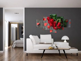 Obraz - bukiet róż (125x70 cm)
