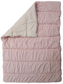 Całoroczna pikowana kołdra 140x200 cm z włókna pustego, różowa