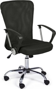 Czarne tapicerowane krzesło biurowe Brisbane – Yes Everyday