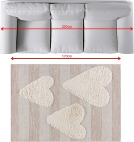 Dywan Little Hearts 120x170cm