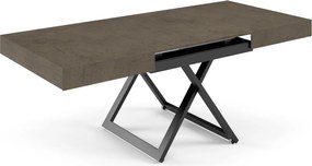 Rozkładany ławostół z regulacją wysokości Sanna U, podstawa czarna