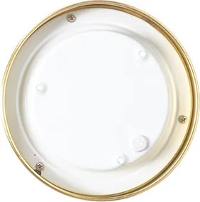 Nowoczesna lampa sufitowa złota 18 cm IP44 - Yuma