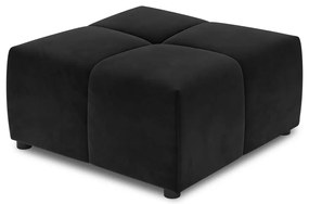Czarny moduł aksamitnej sofy Rome Velvet – Cosmopolitan Design