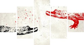 Obraz - Krokodyle (125x70 cm)
