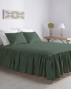 Narzuta na łóżko 160 x 210 cm frilly green