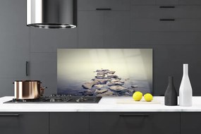 Szkło Ozdobne do Kuchni Skaliste Wybrzeże Nad Wodą