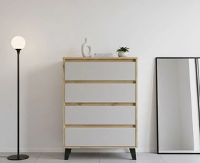 Skandynawska komoda na ubrania dąb artisan + kaszmir Z3-A25