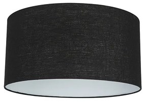 Czarny abażur z tkaniny 50/50/25