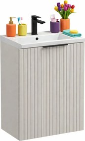 Beżowa ścienna szafka umywalkowa 40 cm M2-N04