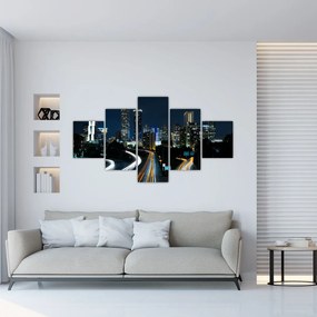 Obraz nocnej metropolii (125x70 cm)