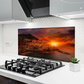 Panel Kuchenny Panorama Portowego Miasta