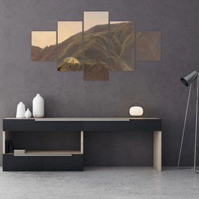 Obraz - Jules Coignet, View of Bozen with a Painter, reprodukcje (125x70 cm)