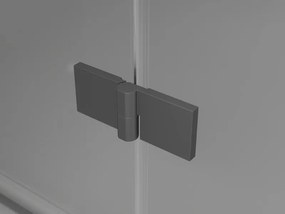 Mexen Lunar drzwi prysznicowe uchylne prawe 80 cm, transparent, gun metal - 834-080-000-95-00-P