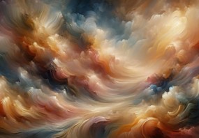 Fototapeta - Burzowe niebo - abstrakcja (196x136 cm)